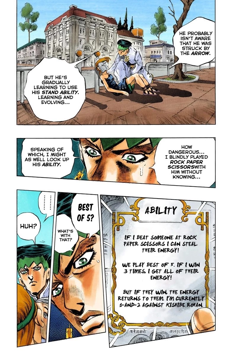 JoJo's Bizarre Adventure Part 4 - Diamond is Unbreakable (Official Colored) Chapter 108 page 9 - Chapter 108: RPS Kid is Coming! Part 3