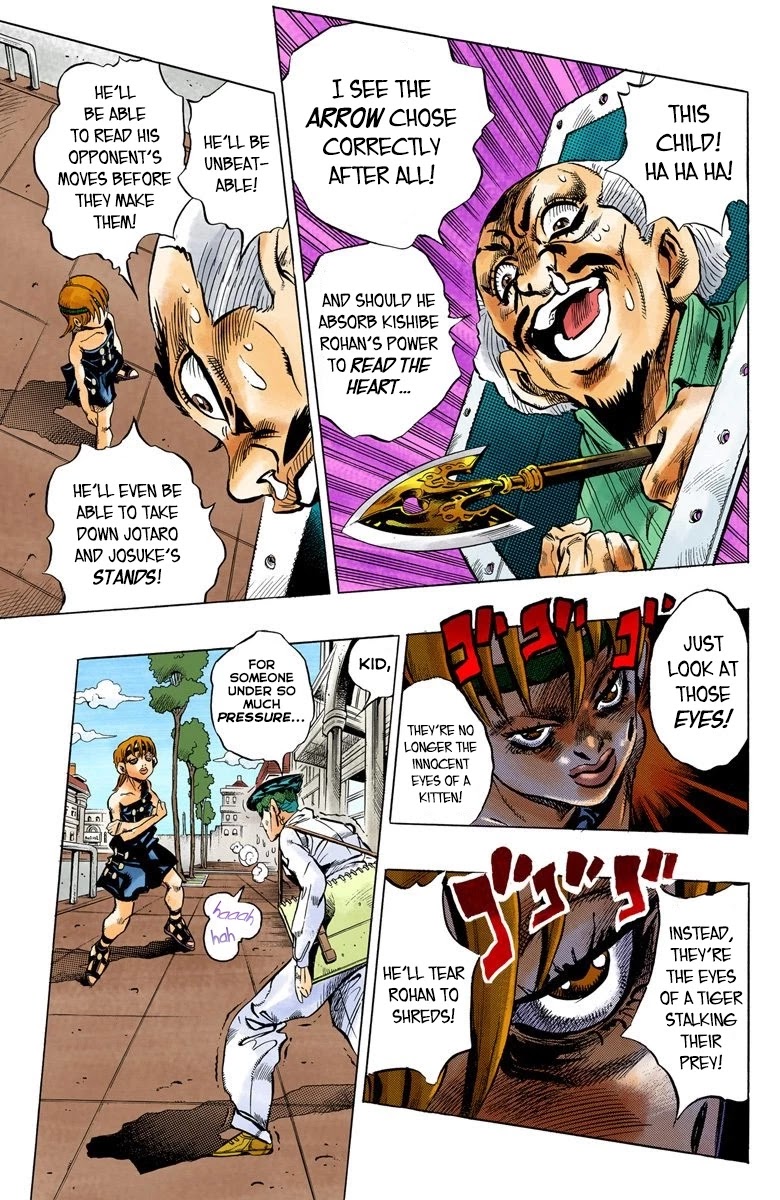 JoJo's Bizarre Adventure Part 4 - Diamond is Unbreakable (Official Colored) Chapter 109 page 10 - Chapter 109: RPS Kid is Coming! Part 4