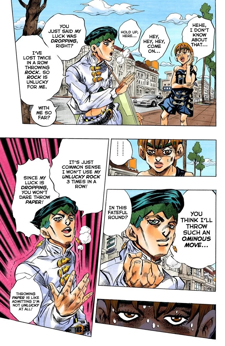 JoJo's Bizarre Adventure Part 4 - Diamond is Unbreakable (Official Colored) Chapter 109 page 12 - Chapter 109: RPS Kid is Coming! Part 4