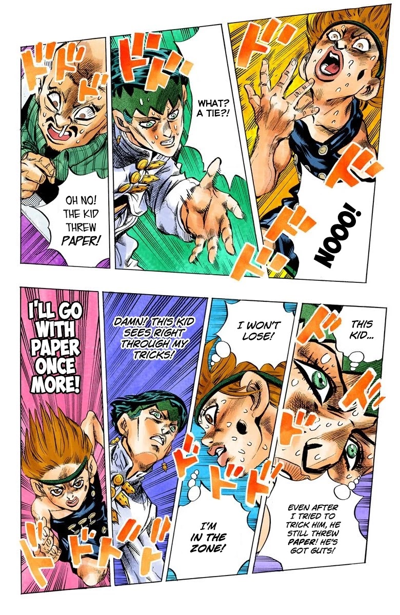 JoJo's Bizarre Adventure Part 4 - Diamond is Unbreakable (Official Colored) Chapter 109 page 16 - Chapter 109: RPS Kid is Coming! Part 4