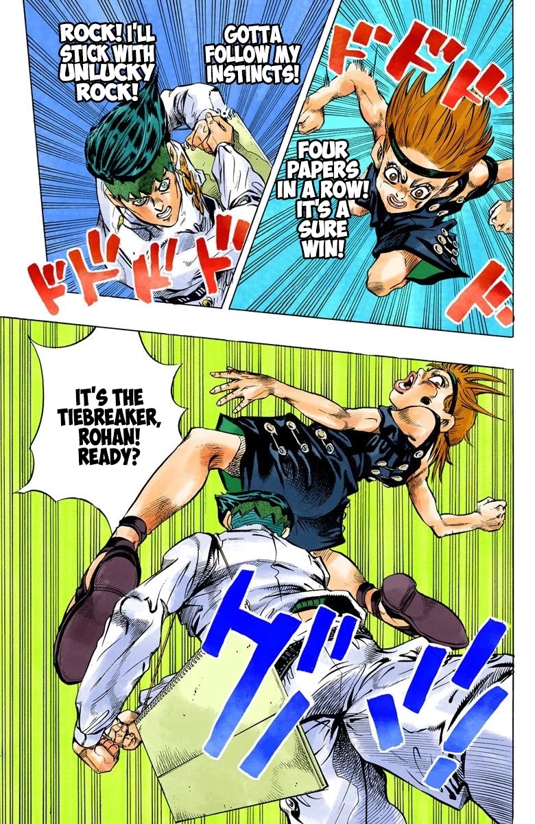 JoJo's Bizarre Adventure Part 4 - Diamond is Unbreakable (Official Colored) Chapter 109 page 17 - Chapter 109: RPS Kid is Coming! Part 4
