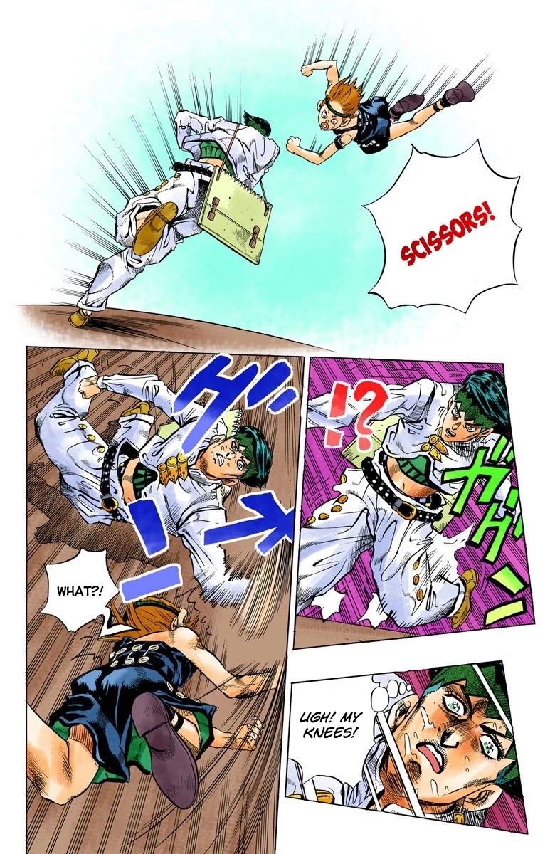 JoJo's Bizarre Adventure Part 4 - Diamond is Unbreakable (Official Colored) Chapter 109 page 18 - Chapter 109: RPS Kid is Coming! Part 4