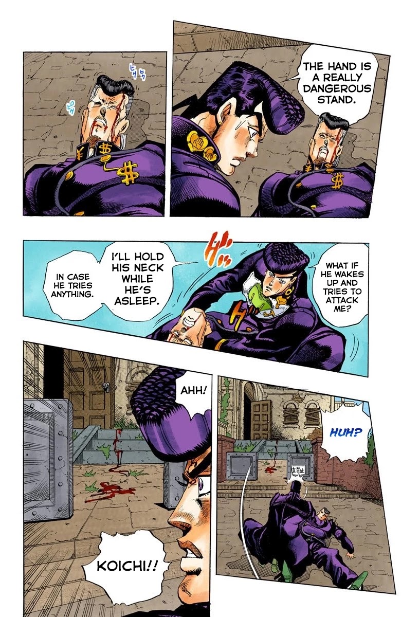 JoJo's Bizarre Adventure Part 4 - Diamond is Unbreakable (Official Colored) Chapter 11 page 9 - Chapter 11: The Nijimura Brothers - Part 3