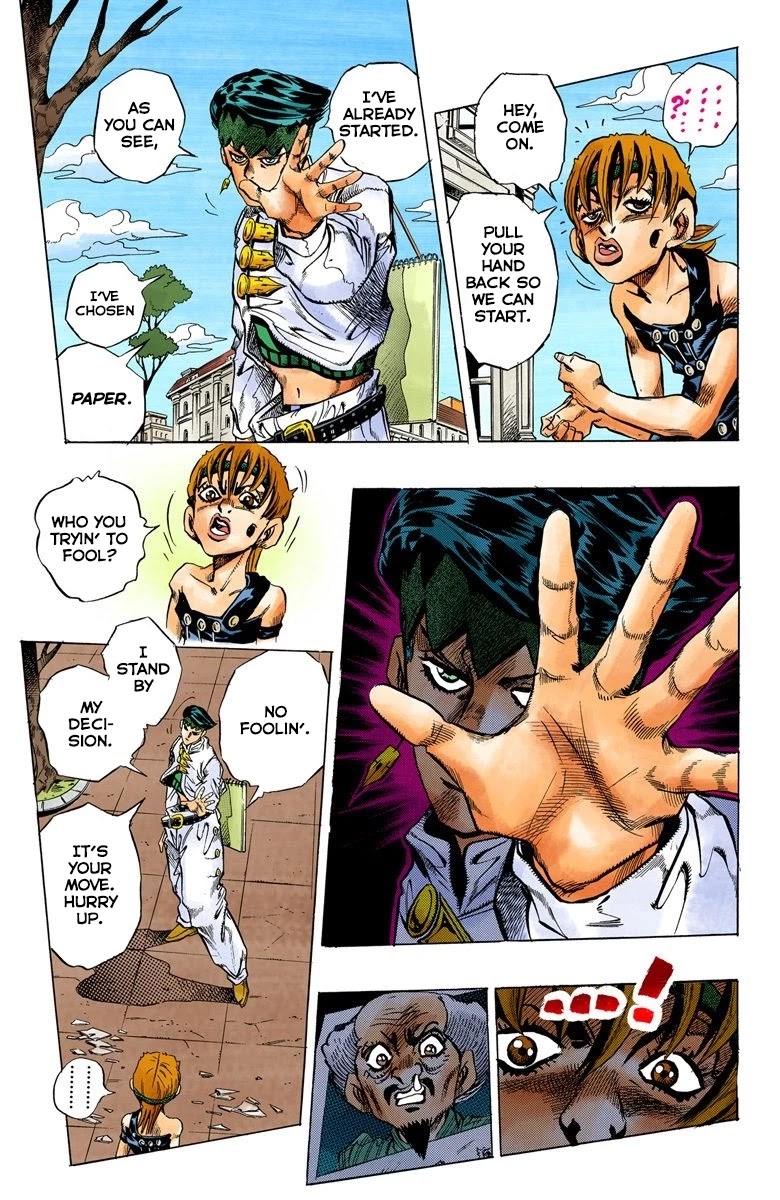 JoJo's Bizarre Adventure Part 4 - Diamond is Unbreakable (Official Colored) Chapter 110 page 12 - Chapter 110: RPS Kid is Coming! Part 5
