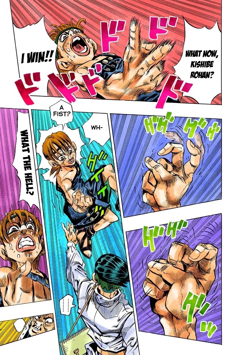 JoJo's Bizarre Adventure Part 4 - Diamond is Unbreakable (Official Colored) Chapter 110 page 18 - Chapter 110: RPS Kid is Coming! Part 5