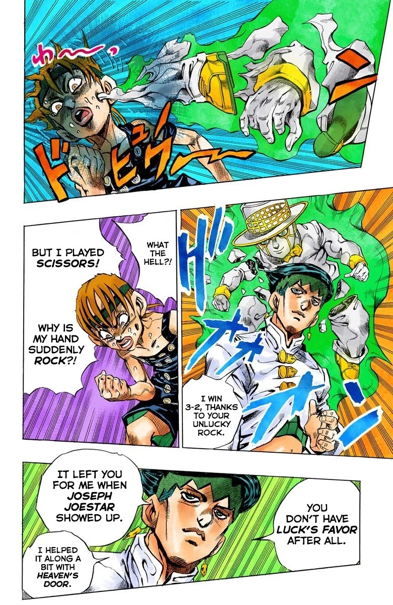 JoJo's Bizarre Adventure Part 4 - Diamond is Unbreakable (Official Colored) Chapter 110 page 19 - Chapter 110: RPS Kid is Coming! Part 5