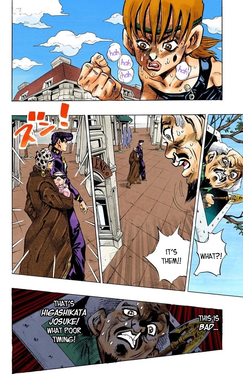 JoJo's Bizarre Adventure Part 4 - Diamond is Unbreakable (Official Colored) Chapter 110 page 3 - Chapter 110: RPS Kid is Coming! Part 5