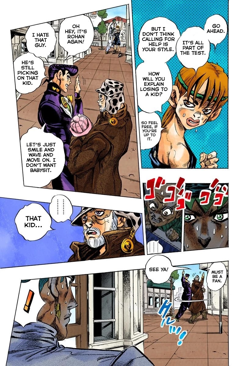 JoJo's Bizarre Adventure Part 4 - Diamond is Unbreakable (Official Colored) Chapter 110 page 6 - Chapter 110: RPS Kid is Coming! Part 5