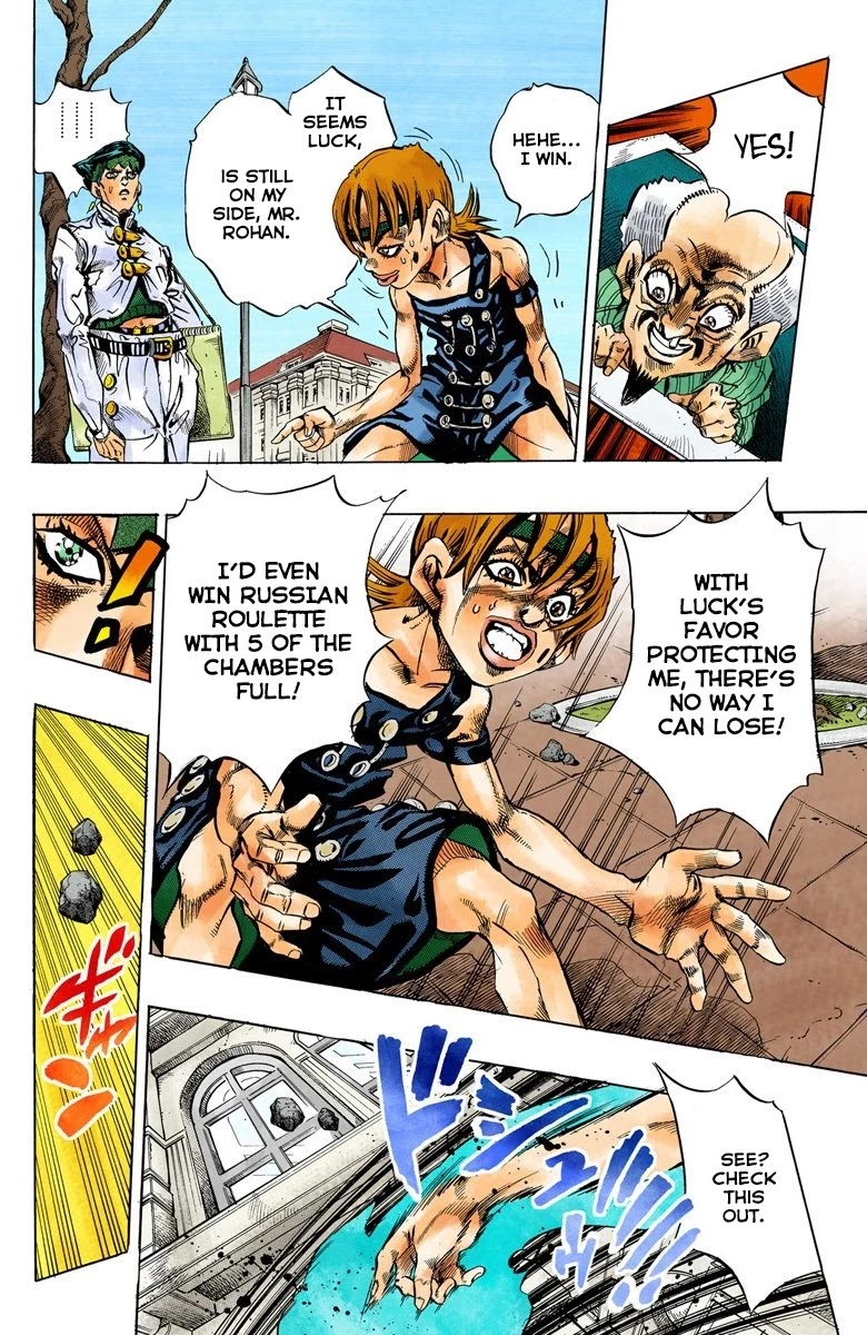 JoJo's Bizarre Adventure Part 4 - Diamond is Unbreakable (Official Colored) Chapter 110 page 7 - Chapter 110: RPS Kid is Coming! Part 5