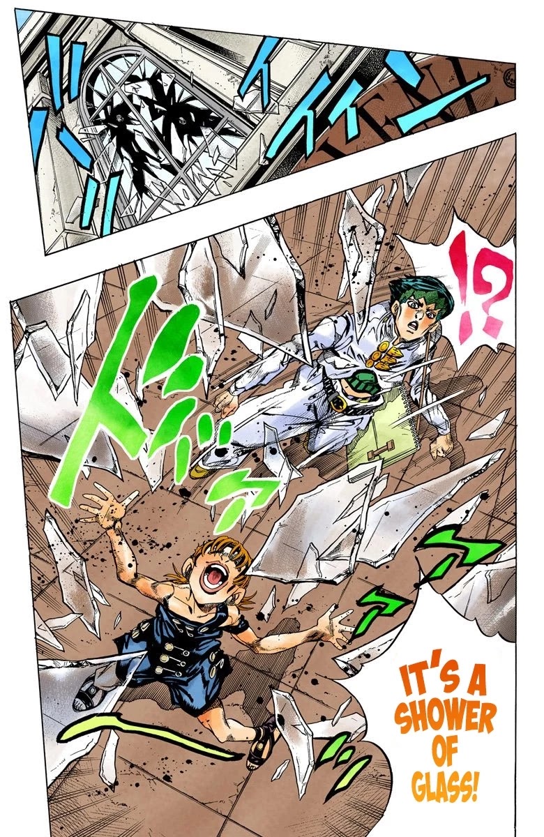 JoJo's Bizarre Adventure Part 4 - Diamond is Unbreakable (Official Colored) Chapter 110 page 8 - Chapter 110: RPS Kid is Coming! Part 5