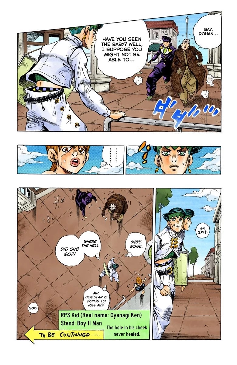 JoJo's Bizarre Adventure Part 4 - Diamond is Unbreakable (Official Colored) Chapter 111 page 18 - Chapter 111: RPS Kid is Coming! Part 6