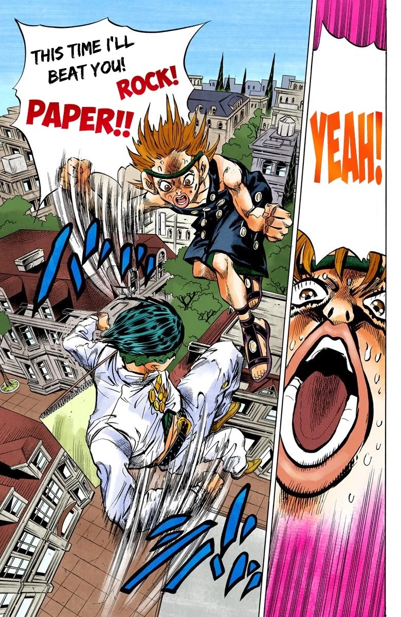 JoJo's Bizarre Adventure Part 4 - Diamond is Unbreakable (Official Colored) Chapter 111 page 7 - Chapter 111: RPS Kid is Coming! Part 6