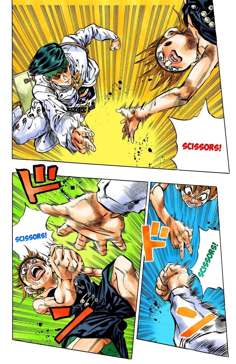 JoJo's Bizarre Adventure Part 4 - Diamond is Unbreakable (Official Colored) Chapter 111 page 8 - Chapter 111: RPS Kid is Coming! Part 6