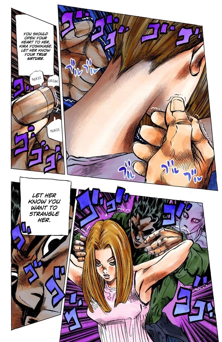 JoJo's Bizarre Adventure Part 4 - Diamond is Unbreakable (Official Colored) Chapter 112 page 10 - Chapter 112: Yoshikage Kira's New Life Part 2