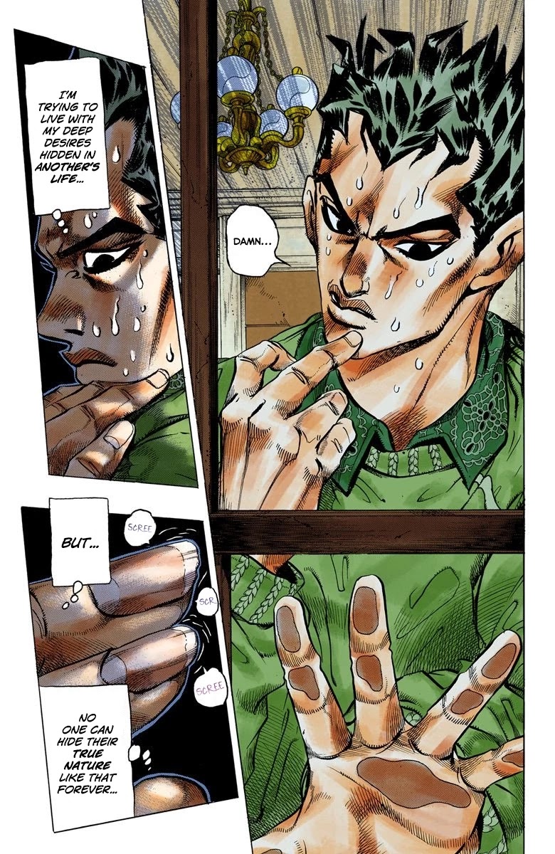 JoJo's Bizarre Adventure Part 4 - Diamond is Unbreakable (Official Colored) Chapter 112 page 3 - Chapter 112: Yoshikage Kira's New Life Part 2