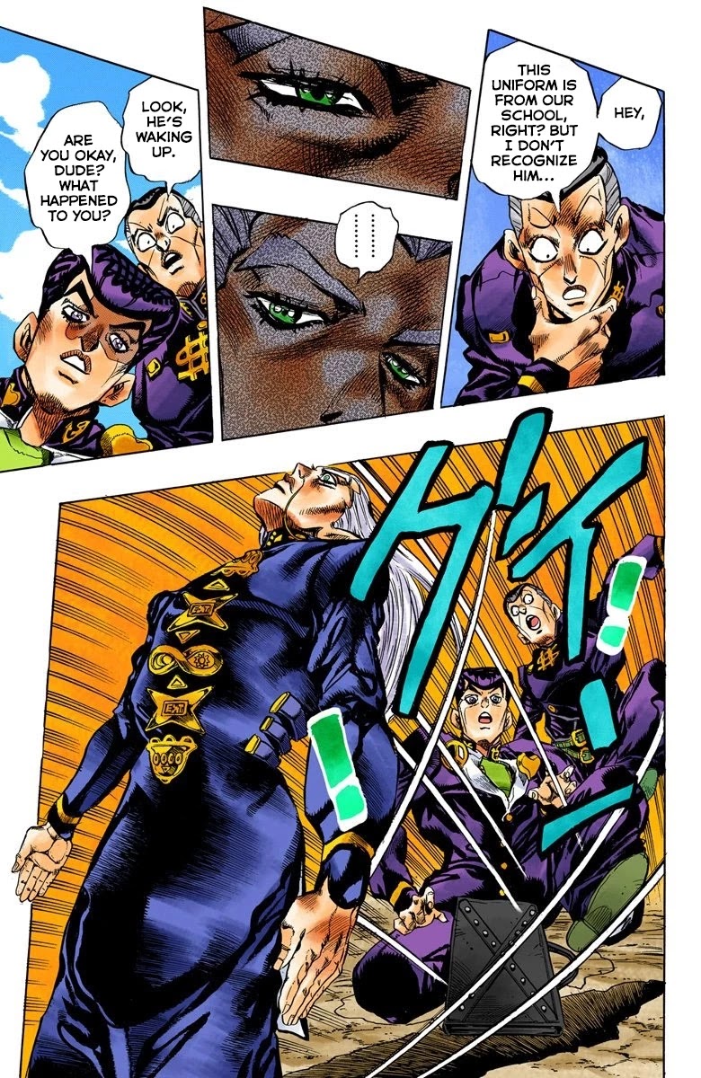 JoJo's Bizarre Adventure Part 4 - Diamond is Unbreakable (Official Colored) Chapter 113 page 11 - Chapter 113: I am an Alien! Part 1