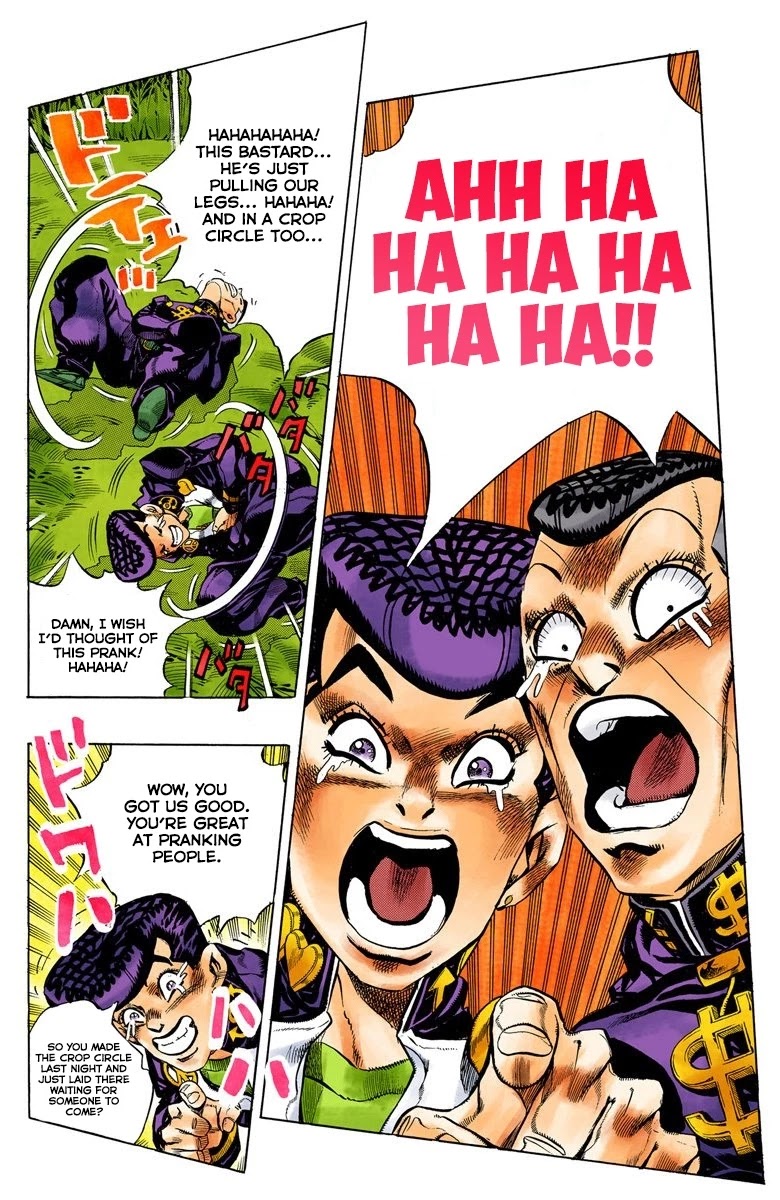 JoJo's Bizarre Adventure Part 4 - Diamond is Unbreakable (Official Colored) Chapter 113 page 14 - Chapter 113: I am an Alien! Part 1