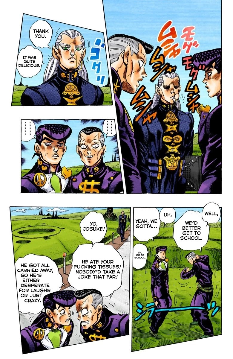 JoJo's Bizarre Adventure Part 4 - Diamond is Unbreakable (Official Colored) Chapter 113 page 17 - Chapter 113: I am an Alien! Part 1