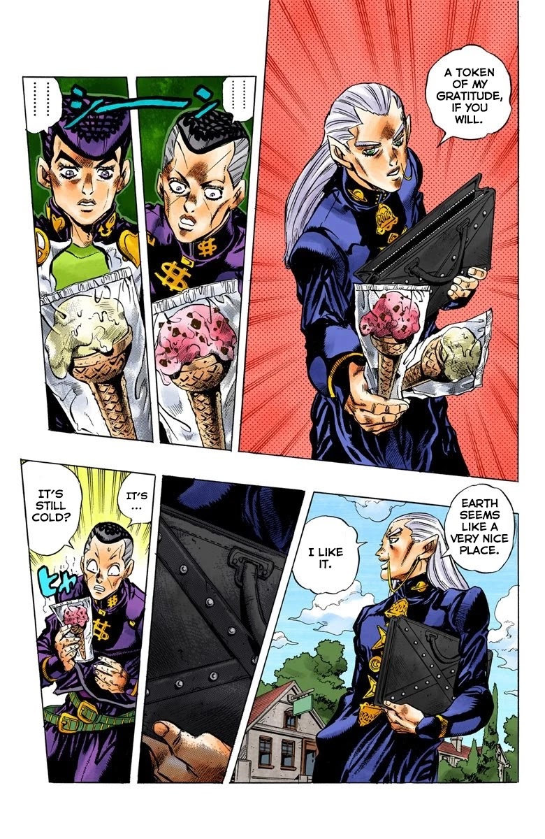 JoJo's Bizarre Adventure Part 4 - Diamond is Unbreakable (Official Colored) Chapter 113 page 21 - Chapter 113: I am an Alien! Part 1