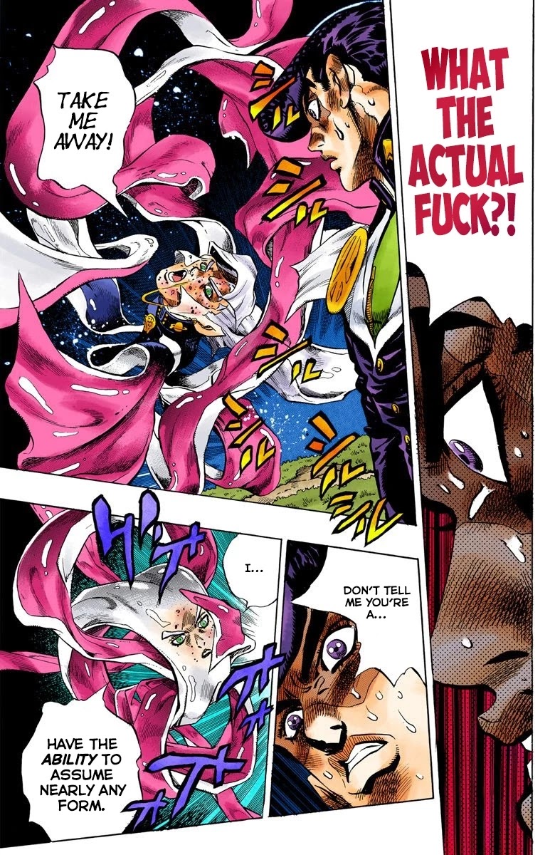 JoJo's Bizarre Adventure Part 4 - Diamond is Unbreakable (Official Colored) Chapter 114 page 16 - Chapter 114: I am an Alien! Part 2