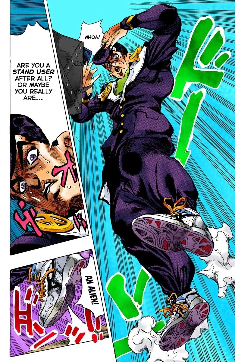 JoJo's Bizarre Adventure Part 4 - Diamond is Unbreakable (Official Colored) Chapter 114 page 19 - Chapter 114: I am an Alien! Part 2