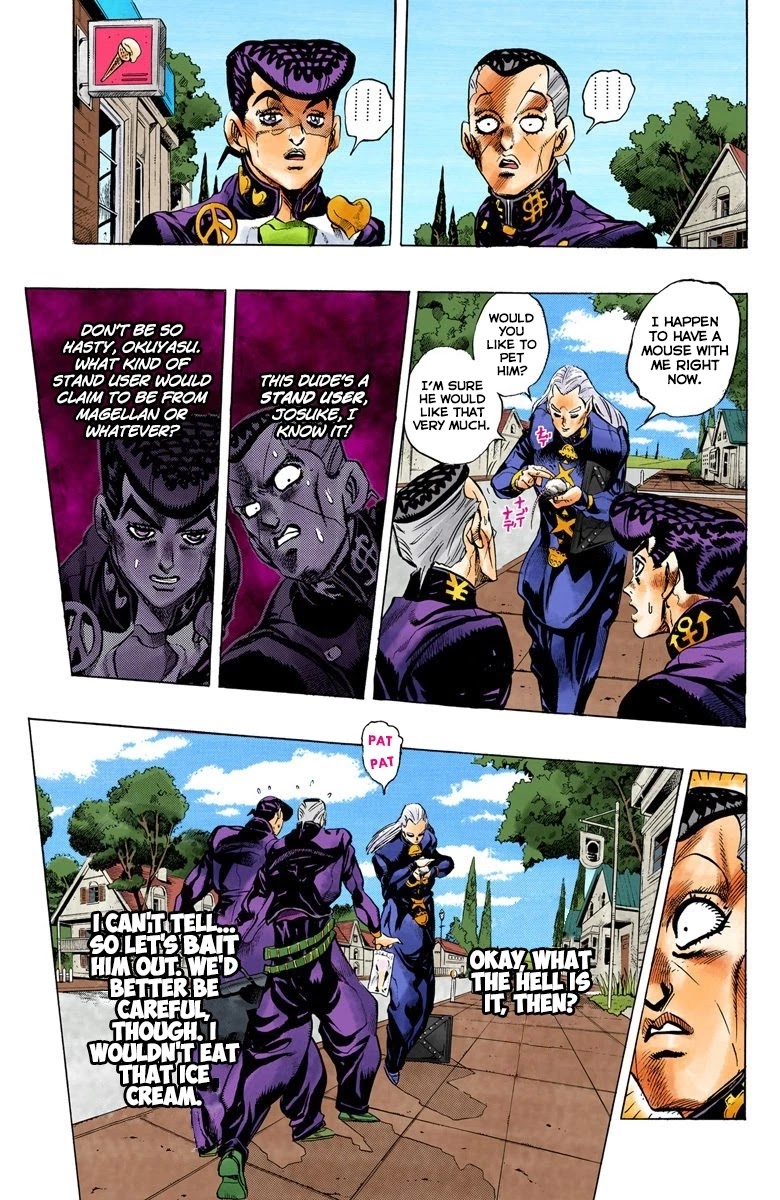 JoJo's Bizarre Adventure Part 4 - Diamond is Unbreakable (Official Colored) Chapter 114 page 4 - Chapter 114: I am an Alien! Part 2