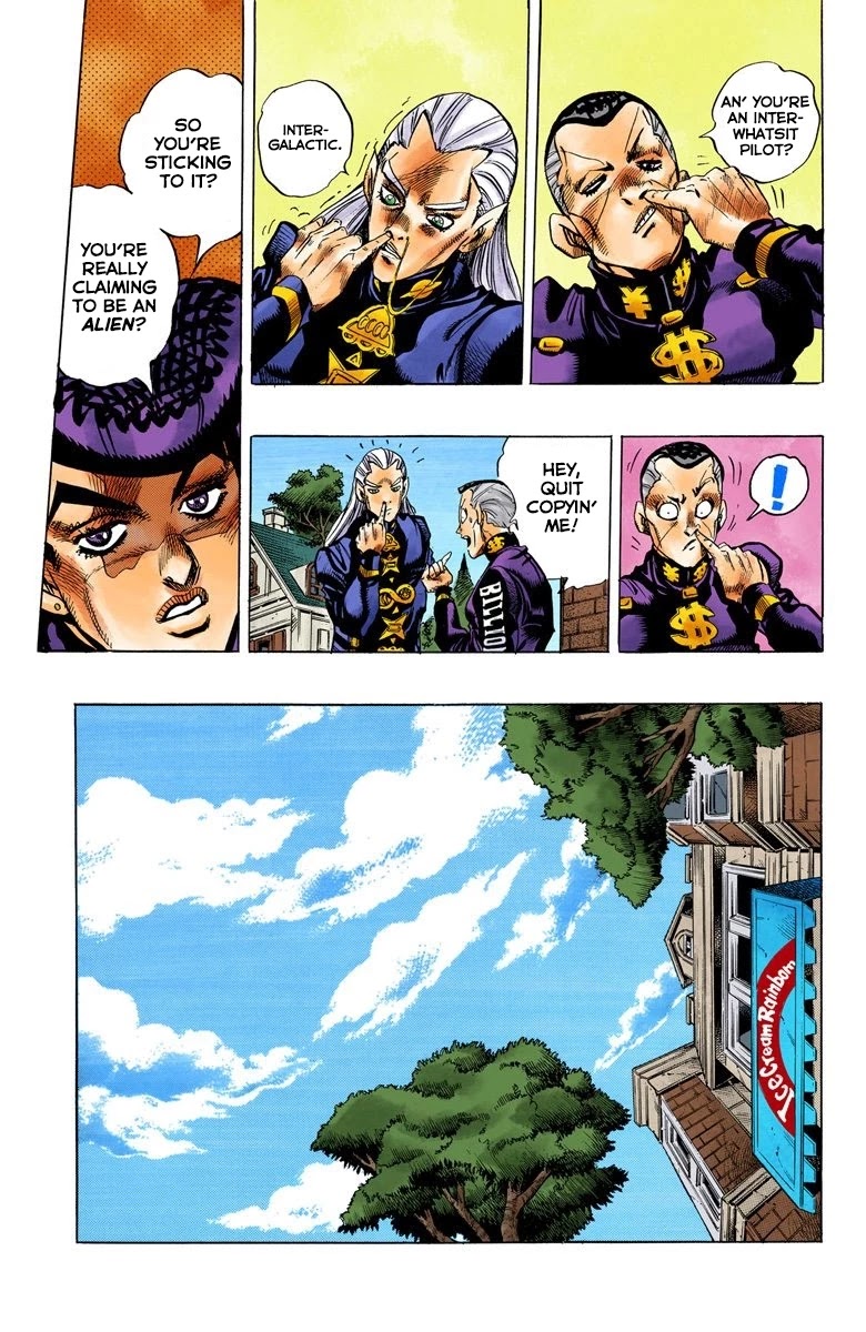 JoJo's Bizarre Adventure Part 4 - Diamond is Unbreakable (Official Colored) Chapter 114 page 6 - Chapter 114: I am an Alien! Part 2