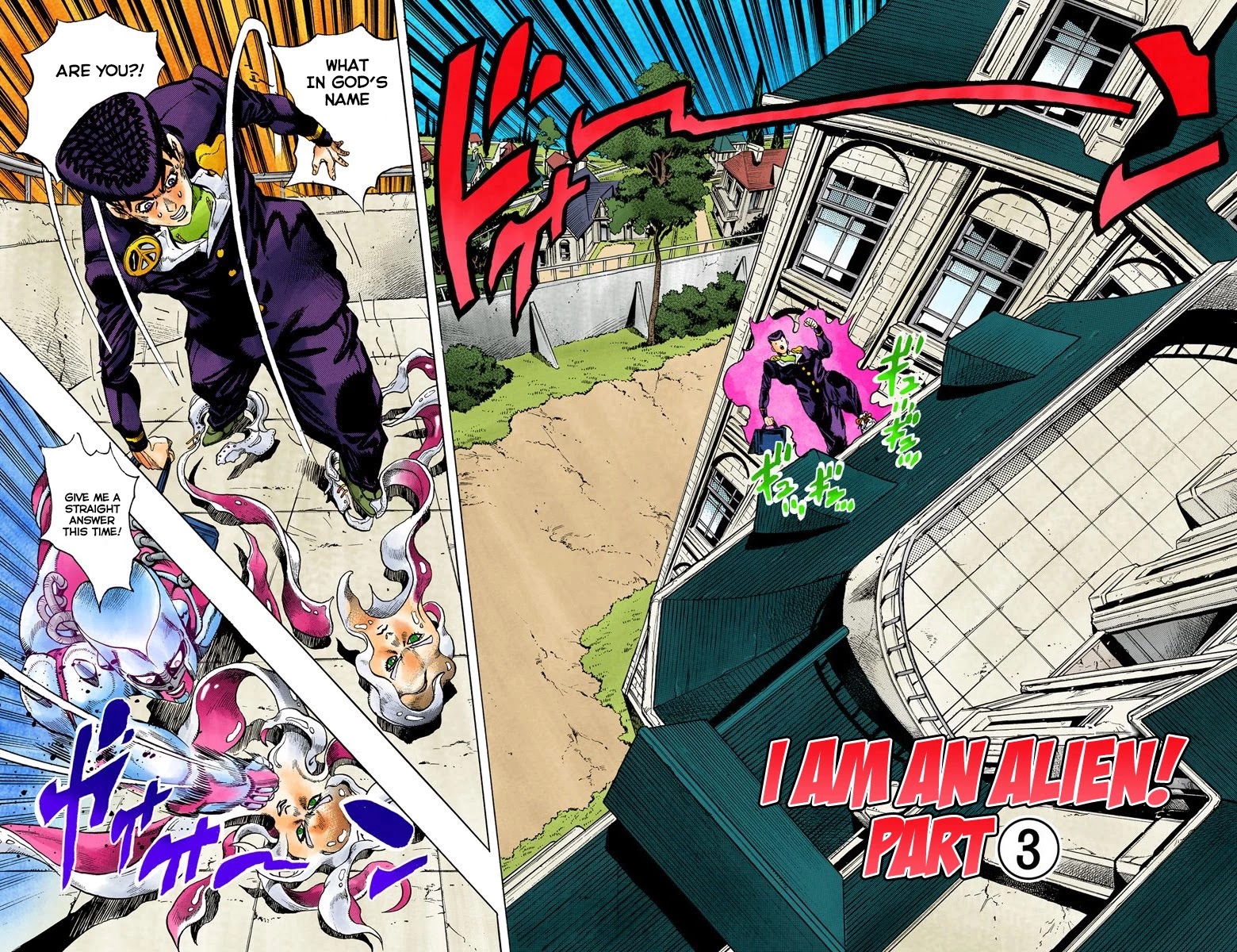 JoJo's Bizarre Adventure Part 4 - Diamond is Unbreakable (Official Colored) Chapter 115 page 4 - Chapter 115: I am an Alien! Part 3