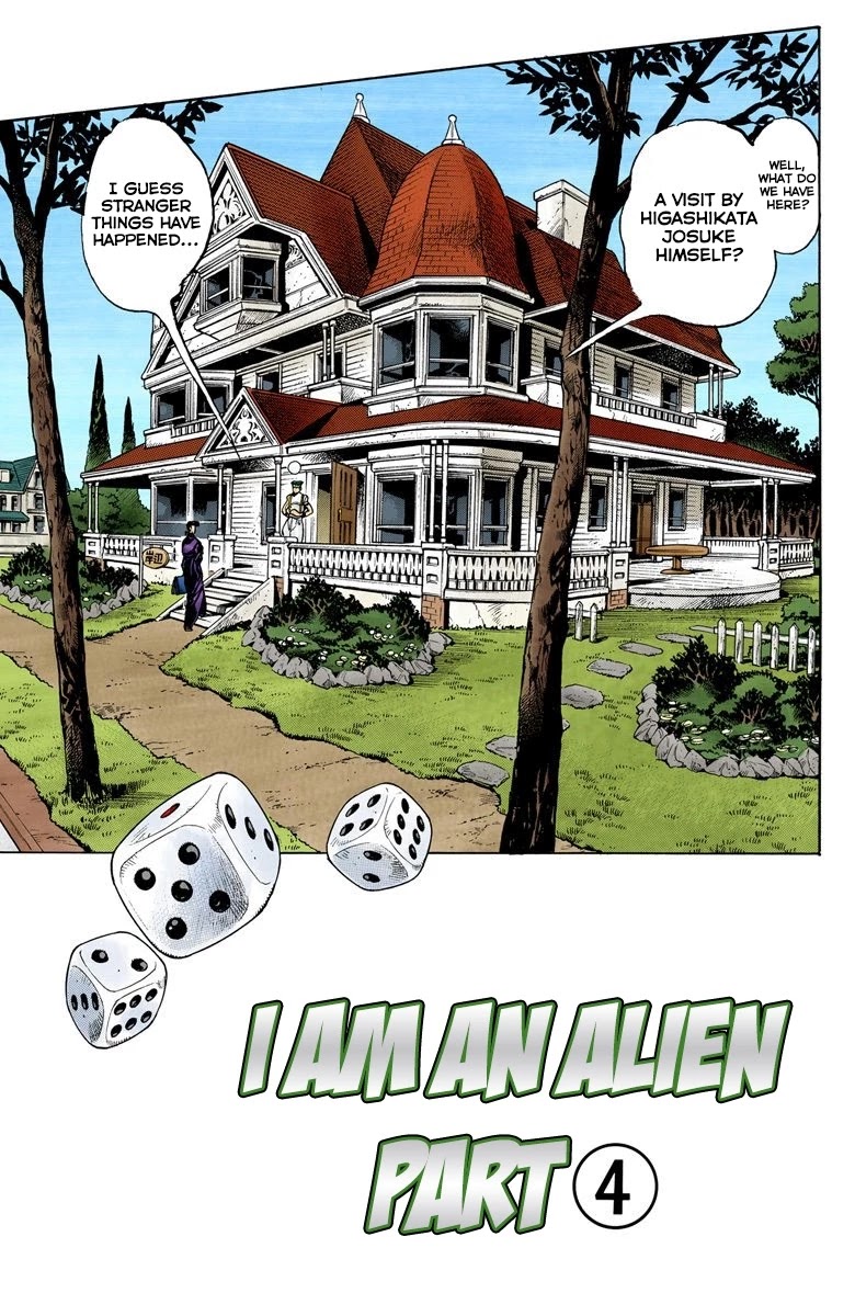 JoJo's Bizarre Adventure Part 4 - Diamond is Unbreakable (Official Colored) Chapter 116 page 2 - Chapter 116: I am an Alien! Part 4