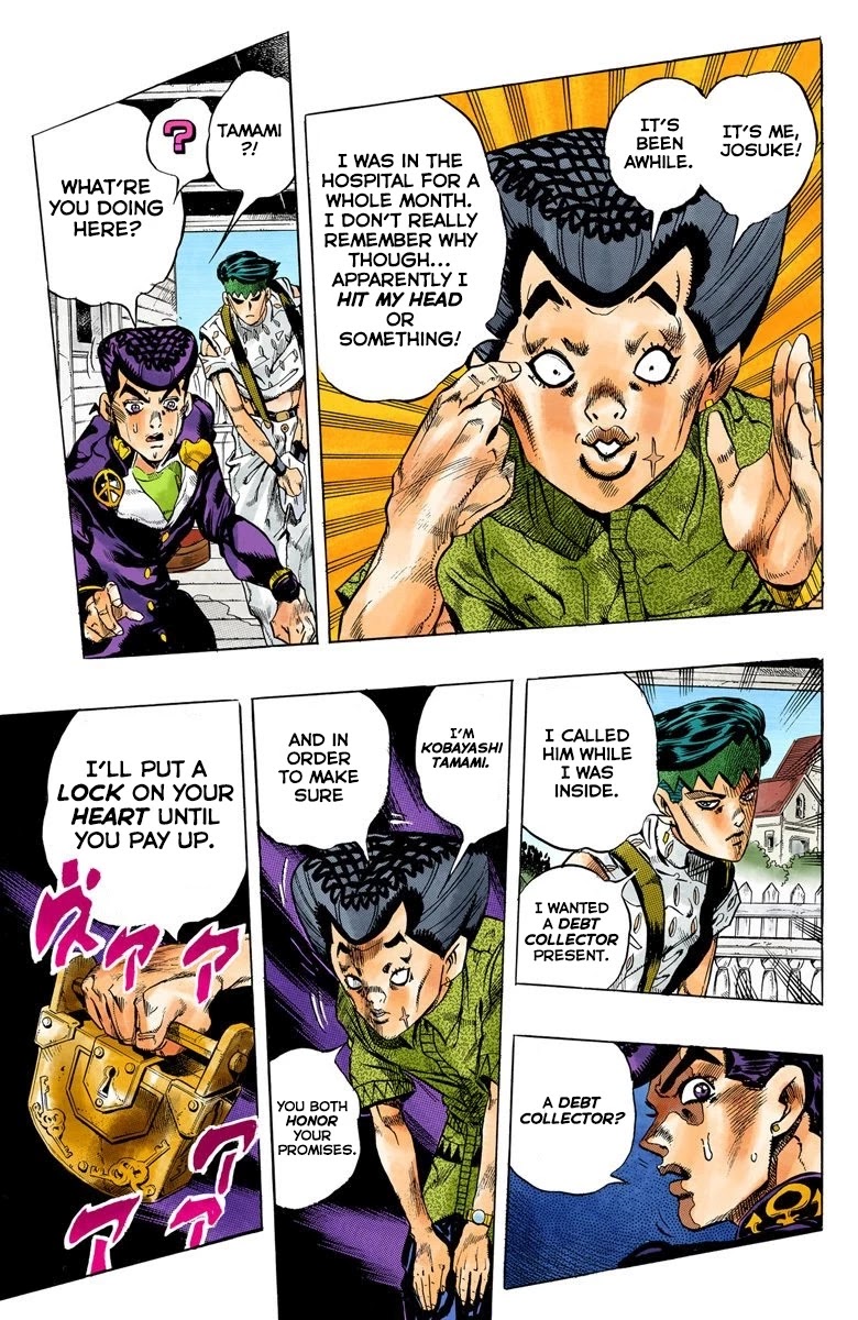 JoJo's Bizarre Adventure Part 4 - Diamond is Unbreakable (Official Colored) Chapter 117 page 17 - Chapter 117: I am an Alien! Part 5