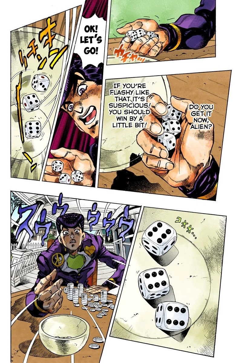 JoJo's Bizarre Adventure Part 4 - Diamond is Unbreakable (Official Colored) Chapter 117 page 8 - Chapter 117: I am an Alien! Part 5