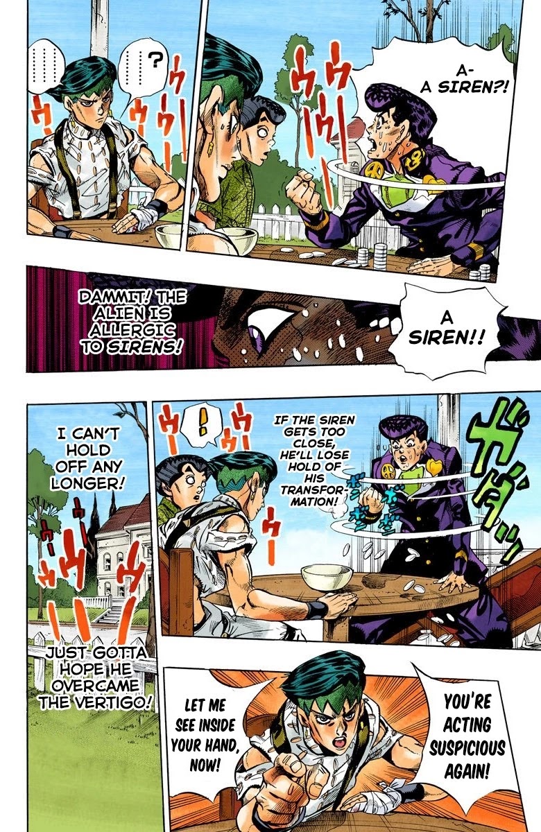 JoJo's Bizarre Adventure Part 4 - Diamond is Unbreakable (Official Colored) Chapter 118 page 9 - Chapter 118: I am an Alien! Part 6