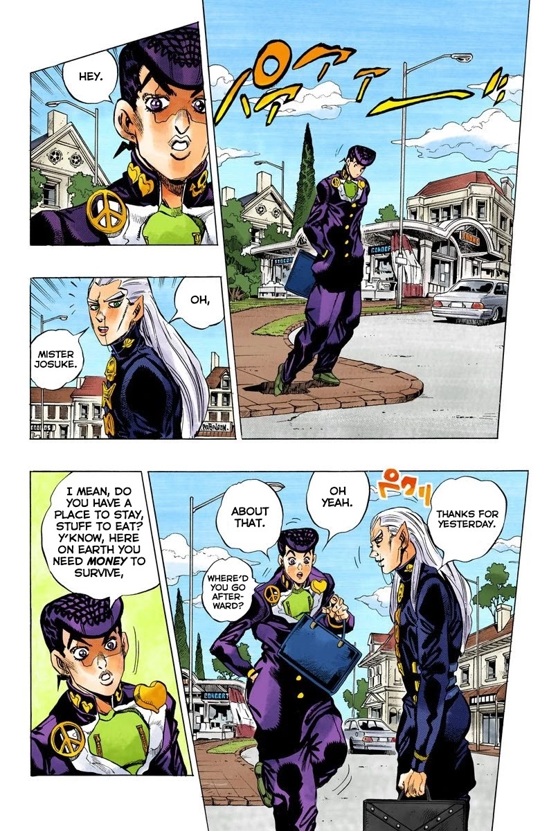 JoJo's Bizarre Adventure Part 4 - Diamond is Unbreakable (Official Colored) Chapter 119 page 3 - Chapter 119: Highway Star Part 1