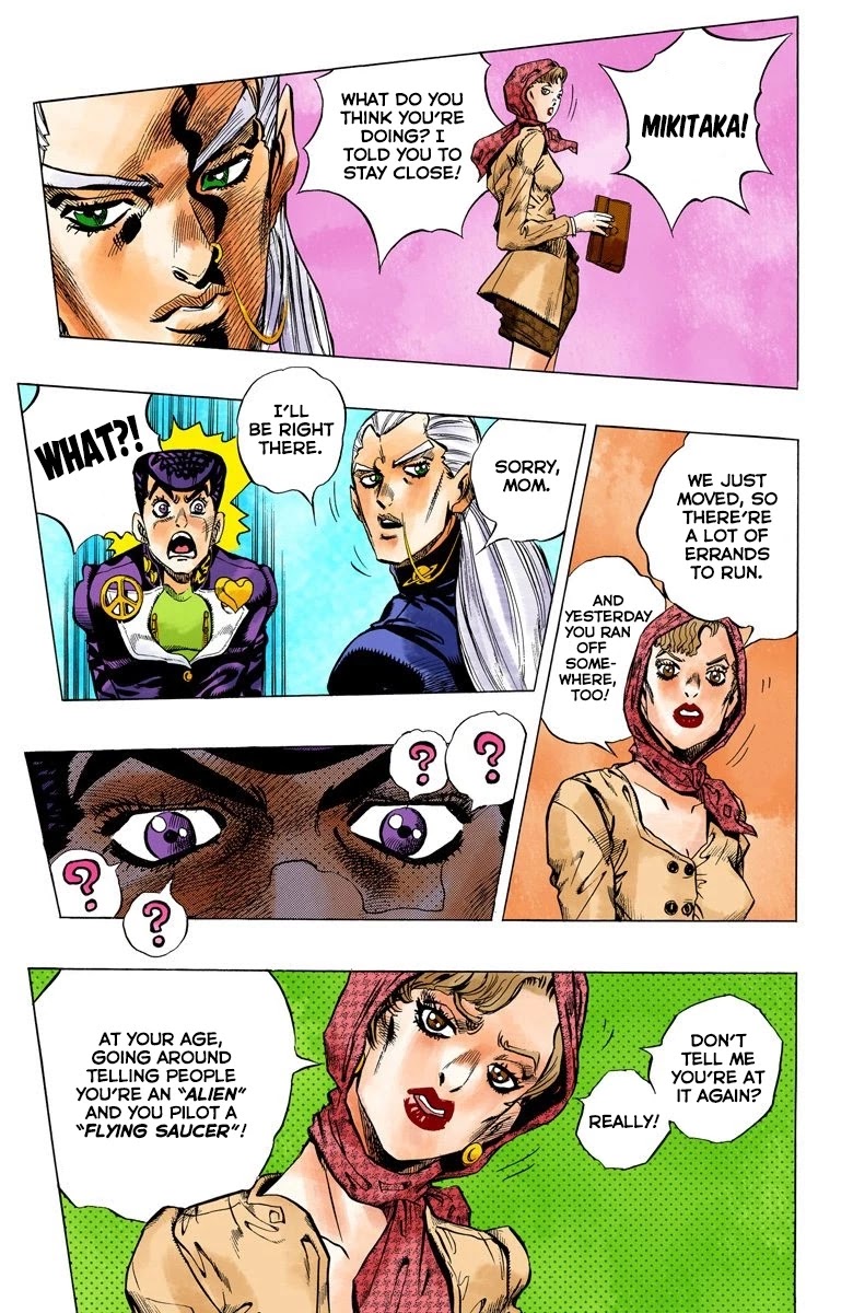 JoJo's Bizarre Adventure Part 4 - Diamond is Unbreakable (Official Colored) Chapter 119 page 4 - Chapter 119: Highway Star Part 1