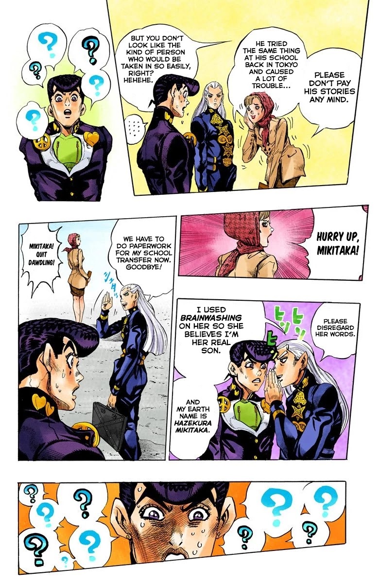 JoJo's Bizarre Adventure Part 4 - Diamond is Unbreakable (Official Colored) Chapter 119 page 5 - Chapter 119: Highway Star Part 1