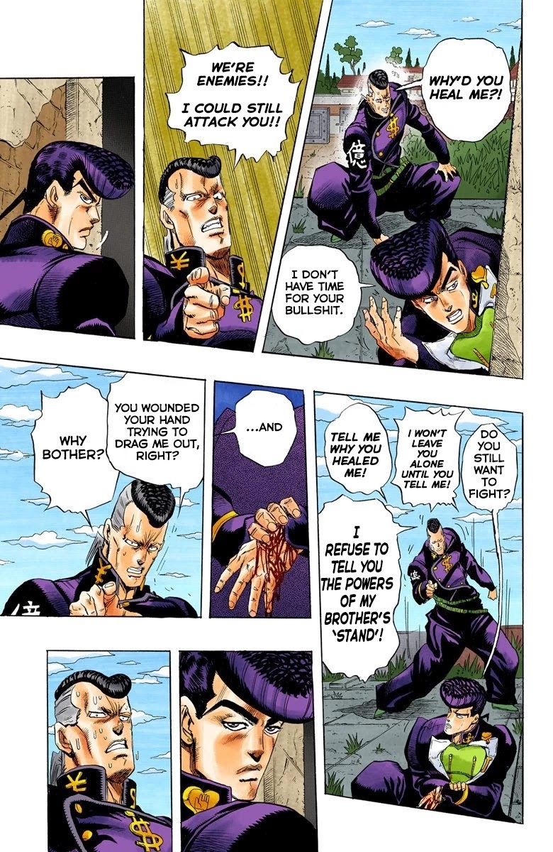 JoJo's Bizarre Adventure Part 4 - Diamond is Unbreakable (Official Colored) Chapter 12 page 12 - Chapter 12: The Nijimura Brothers - Part 4