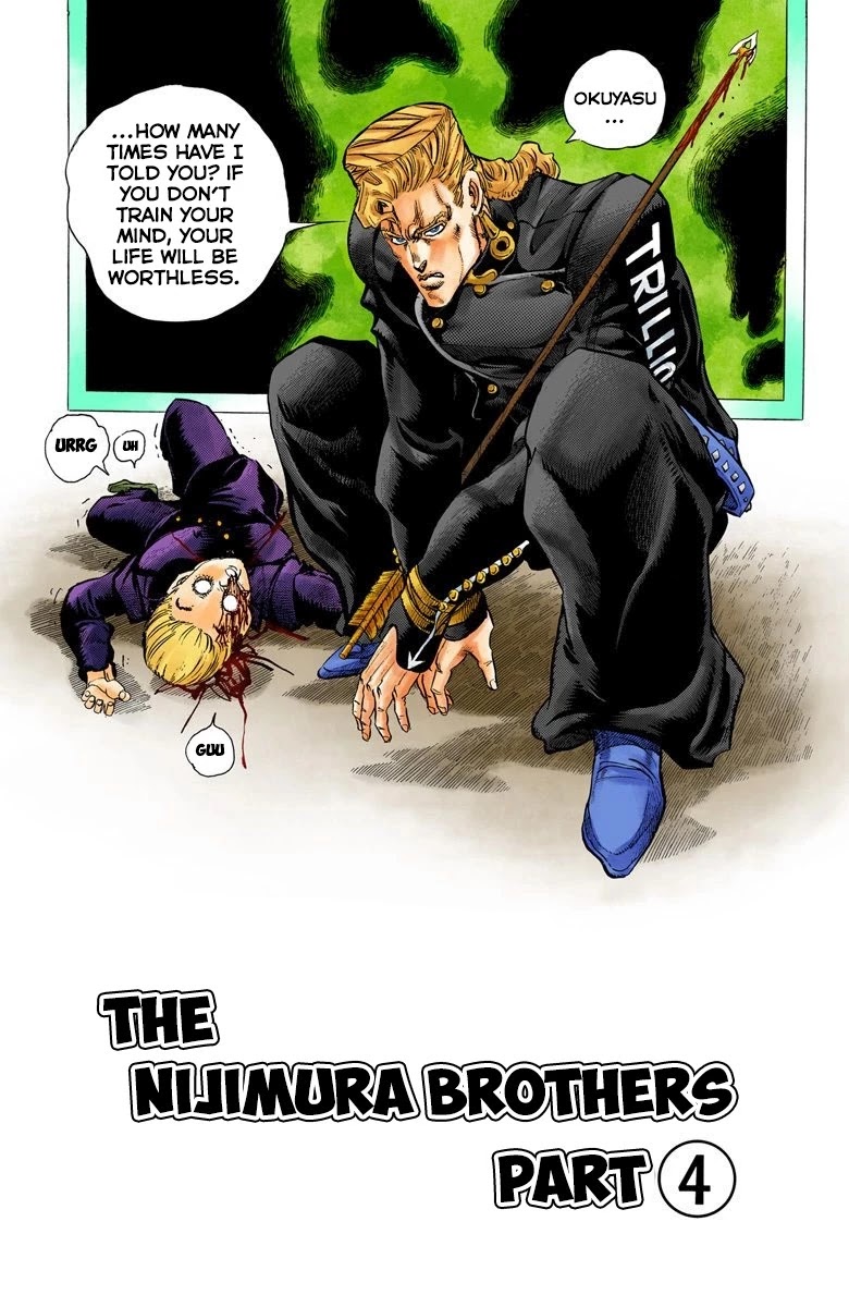 JoJo's Bizarre Adventure Part 4 - Diamond is Unbreakable (Official Colored) Chapter 12 page 2 - Chapter 12: The Nijimura Brothers - Part 4
