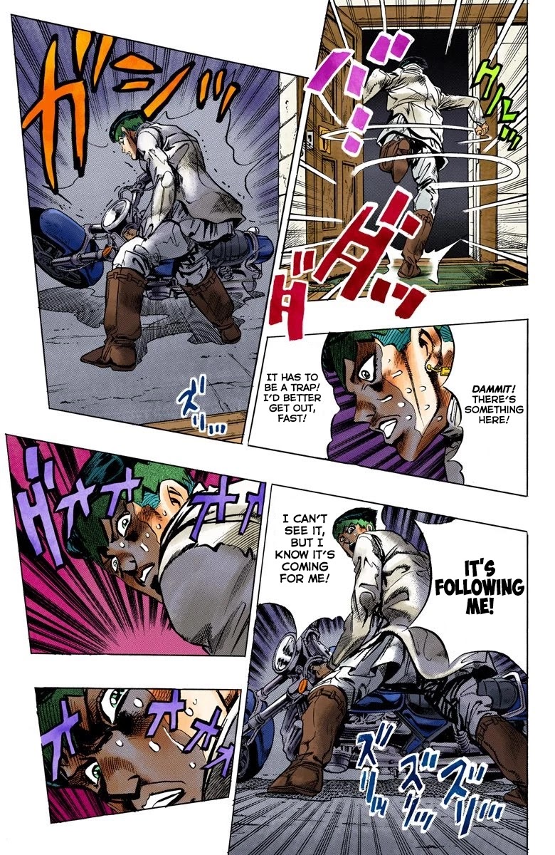 JoJo's Bizarre Adventure Part 4 - Diamond is Unbreakable (Official Colored) Chapter 120 page 12 - Chapter 120: Highway Star Part 2