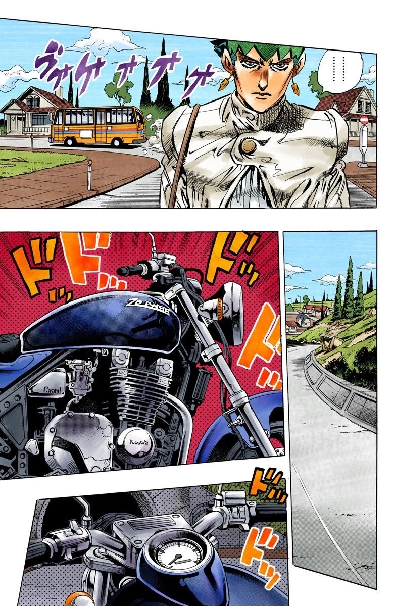 JoJo's Bizarre Adventure Part 4 - Diamond is Unbreakable (Official Colored) Chapter 120 page 4 - Chapter 120: Highway Star Part 2