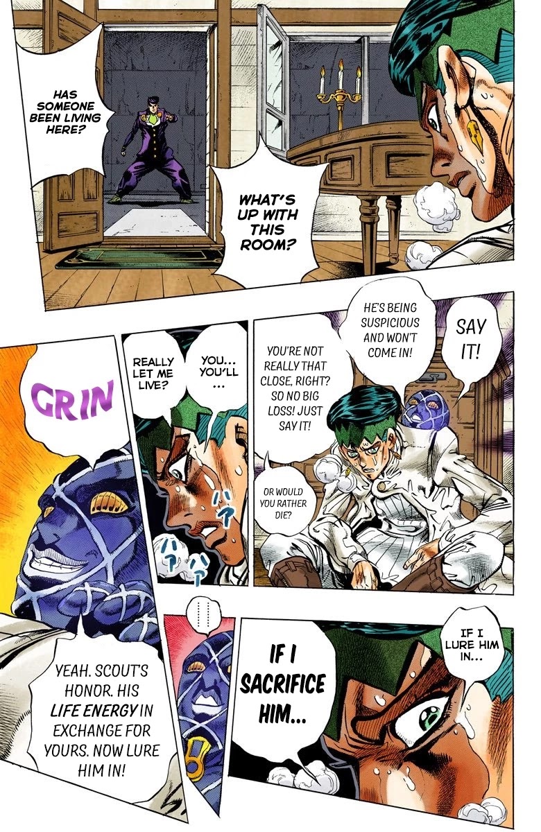 JoJo's Bizarre Adventure Part 4 - Diamond is Unbreakable (Official Colored) Chapter 121 page 11 - Chapter 121: Highway Star Part 3