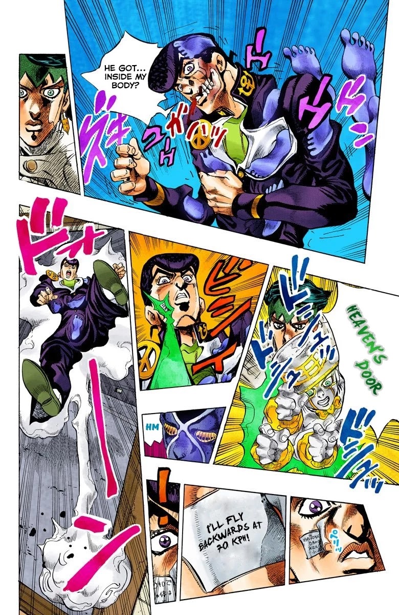 JoJo's Bizarre Adventure Part 4 - Diamond is Unbreakable (Official Colored) Chapter 121 page 16 - Chapter 121: Highway Star Part 3