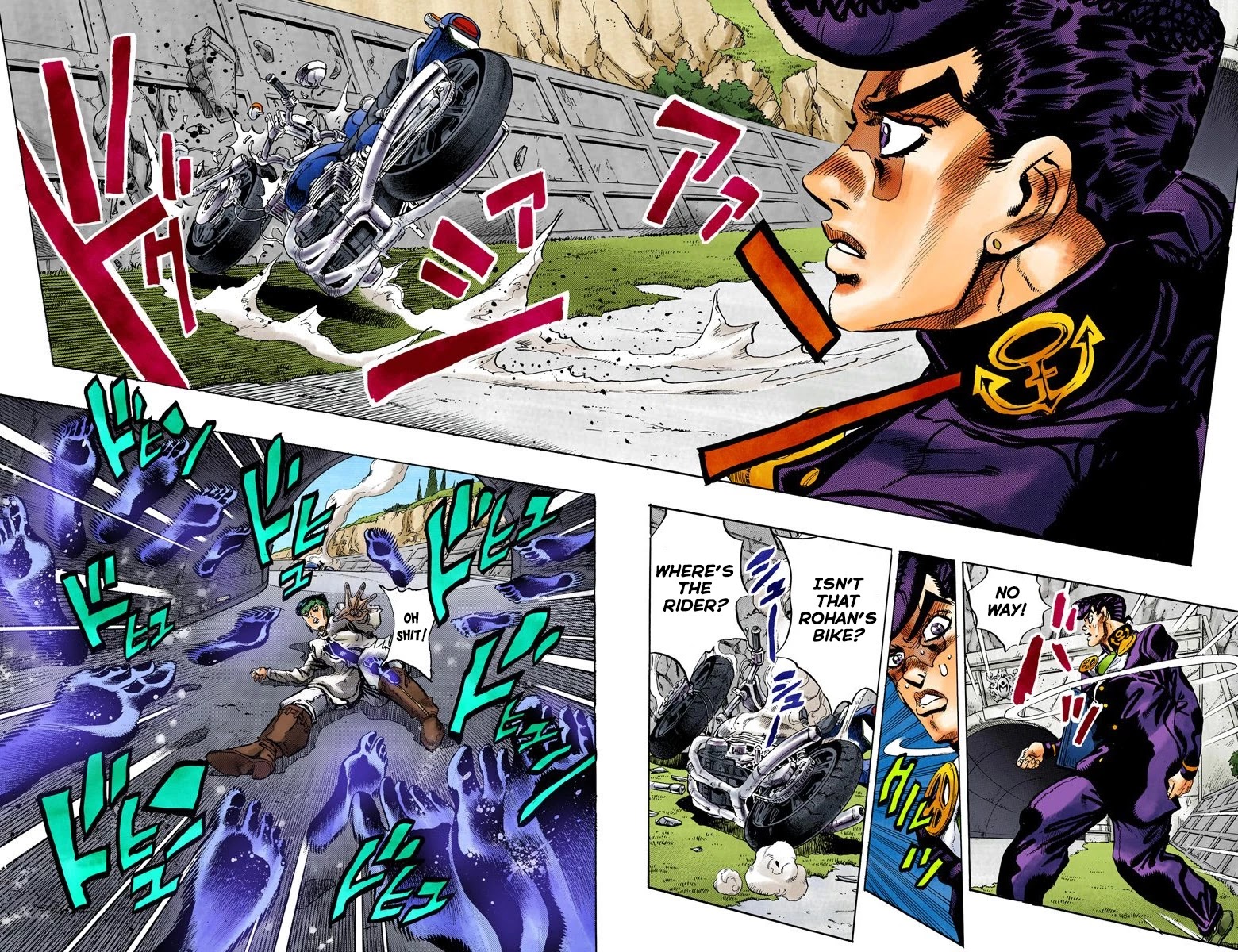 JoJo's Bizarre Adventure Part 4 - Diamond is Unbreakable (Official Colored) Chapter 121 page 3 - Chapter 121: Highway Star Part 3