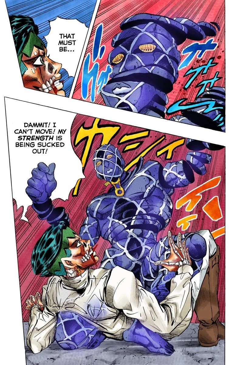 JoJo's Bizarre Adventure Part 4 - Diamond is Unbreakable (Official Colored) Chapter 121 page 5 - Chapter 121: Highway Star Part 3
