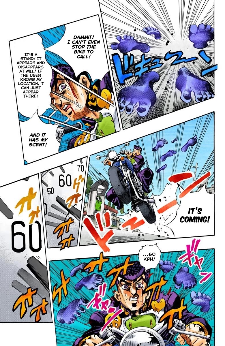 JoJo's Bizarre Adventure Part 4 - Diamond is Unbreakable (Official Colored) Chapter 122 page 12 - Chapter 122: Highway Star Part 4
