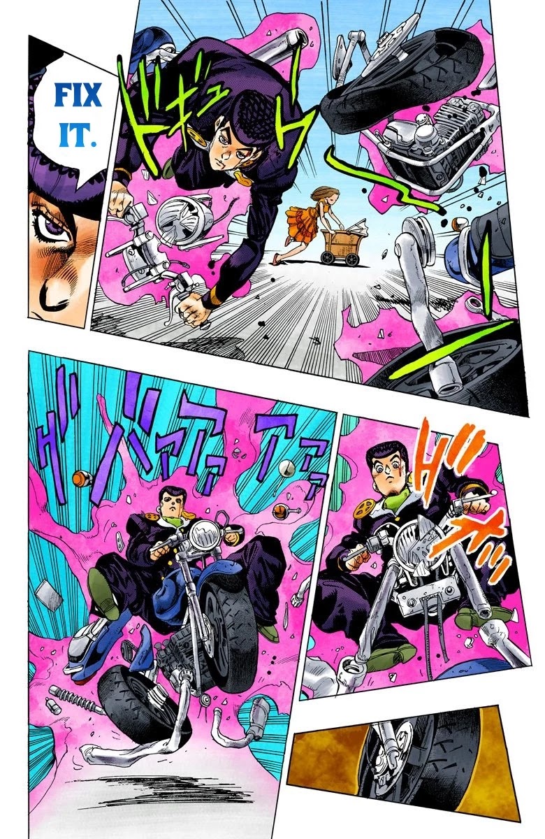 JoJo's Bizarre Adventure Part 4 - Diamond is Unbreakable (Official Colored) Chapter 122 page 18 - Chapter 122: Highway Star Part 4
