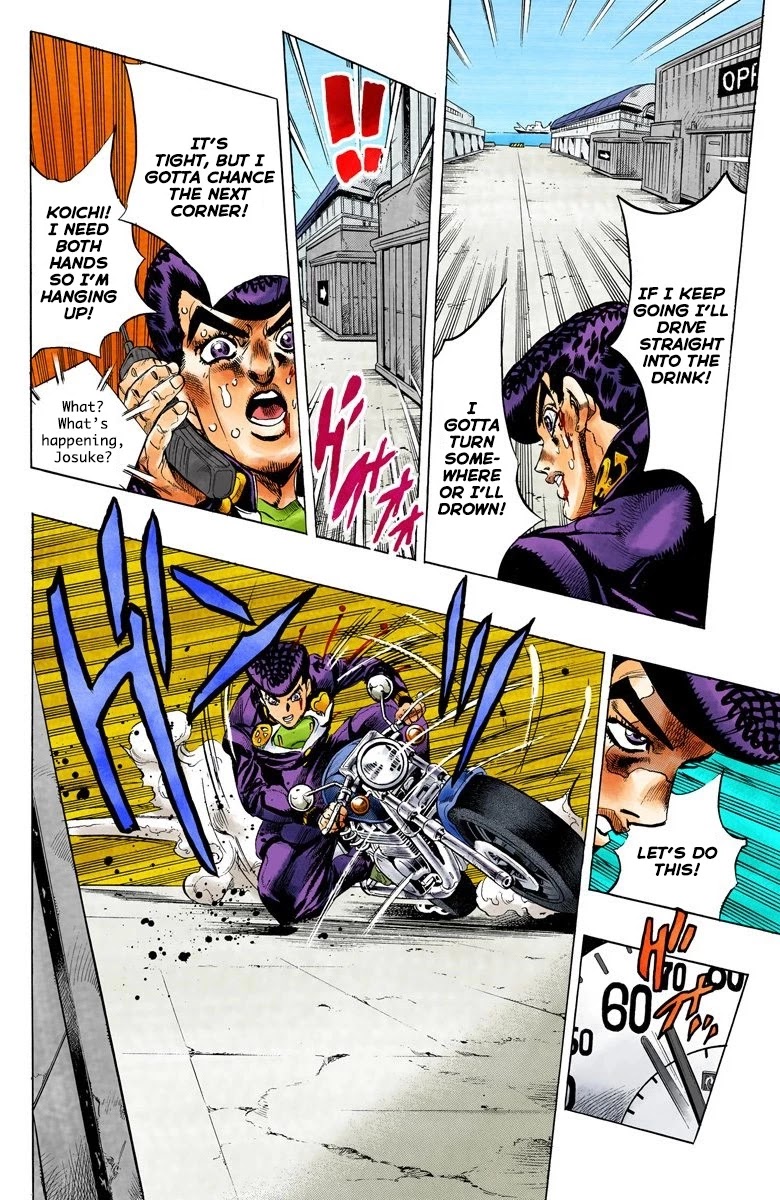 JoJo's Bizarre Adventure Part 4 - Diamond is Unbreakable (Official Colored) Chapter 123 page 11 - Chapter 123: Highway Star Part 5