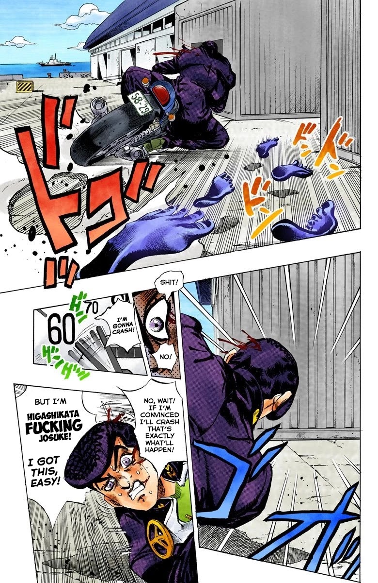 JoJo's Bizarre Adventure Part 4 - Diamond is Unbreakable (Official Colored) Chapter 123 page 12 - Chapter 123: Highway Star Part 5