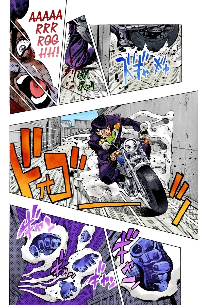 JoJo's Bizarre Adventure Part 4 - Diamond is Unbreakable (Official Colored) Chapter 123 page 13 - Chapter 123: Highway Star Part 5