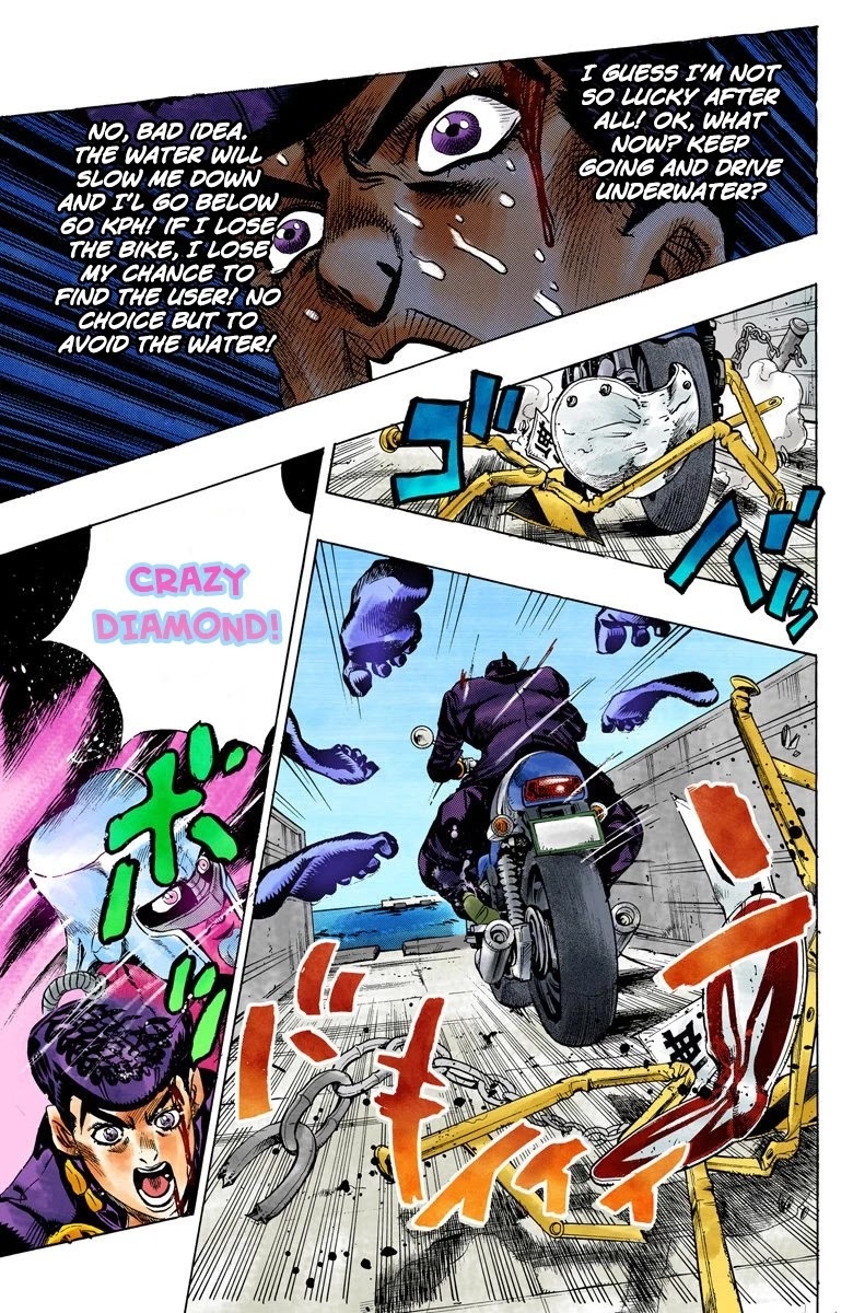 JoJo's Bizarre Adventure Part 4 - Diamond is Unbreakable (Official Colored) Chapter 123 page 16 - Chapter 123: Highway Star Part 5