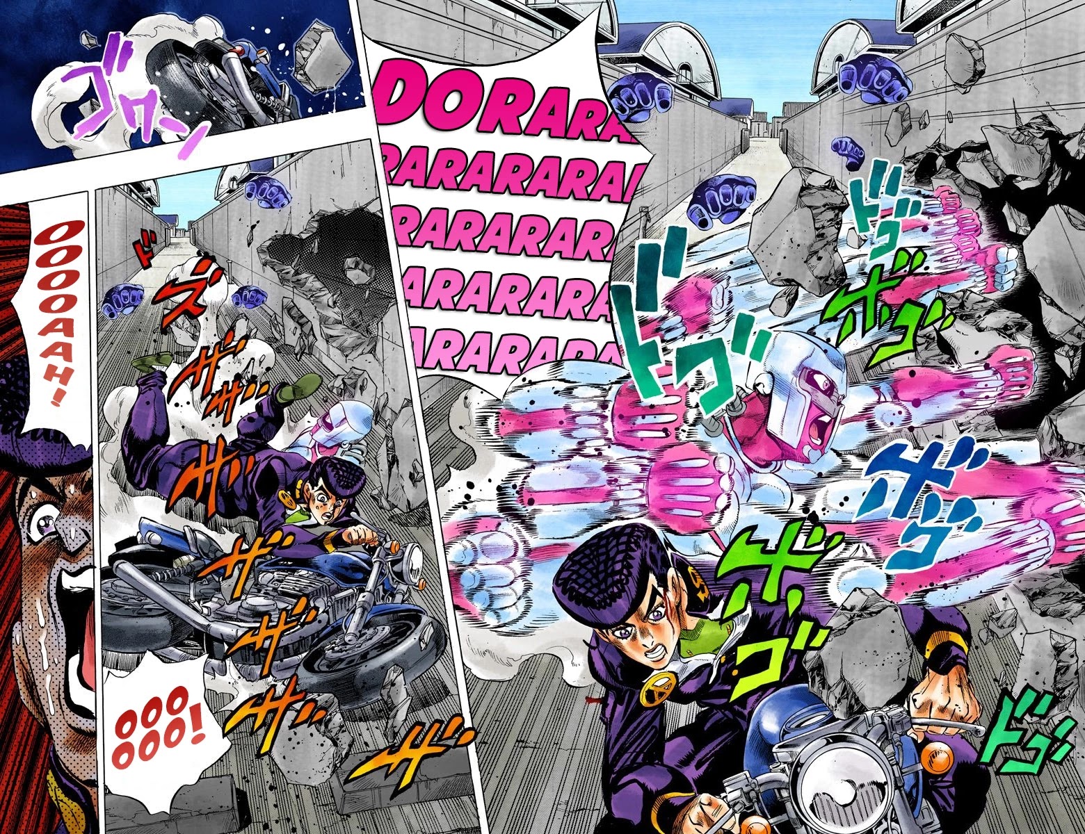 JoJo's Bizarre Adventure Part 4 - Diamond is Unbreakable (Official Colored) Chapter 123 page 17 - Chapter 123: Highway Star Part 5